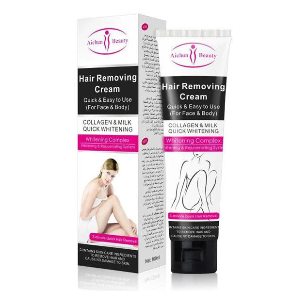 Crema depiladora de leche y colágeno Aichun Beauty