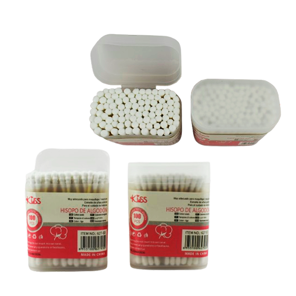 Paquete de hisopos de algodón 100 pcs - Kiss