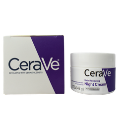 [3606000537606] Crema facial de noche 48G. CERAVE caja blanca y morado