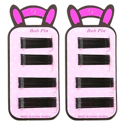 [201074A] Ganchos sandinos para cabello 2 tamaños presentación fucsia Bob Pin BL-1002