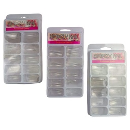 [548033C] Kit de uñas Kimbely Nail transparentes 100u