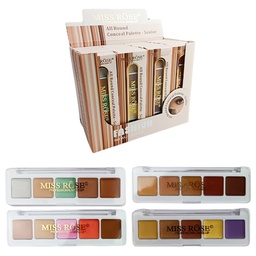 [6941898922255] Paleta de sombras para ojos compacta con 5 colores All Round de Miss Rose